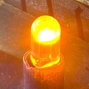 lámpara LED T10 de vidrio 12V en colores blanco, rojo, azul, ámbar, verde, celeste y rosa