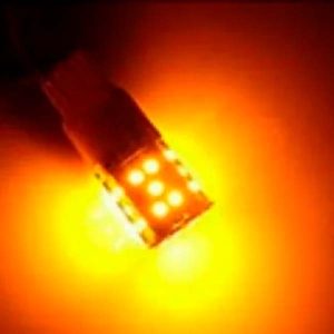 lámpara LED T20 1 polo para luz diurna o posición, Canbus 30W, en blanco o ámbar