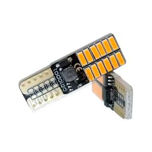 lámpara LED T10 CANBUS 24 SMD blanca o ámbar 25W