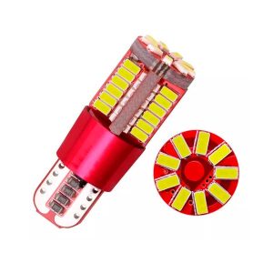 lámpara LED T10 57 SMD blanca 25W con sistema Canbus para señalización automotriz