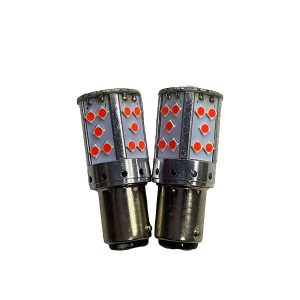 lámpara LED 2 polos Luna Canbus 30W con 35 SMD 3030 para señalización automotriz en blanco, ámbar o rojo