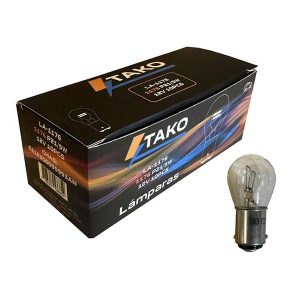 Lámpara halógena LA-1176 12V 21:5W base 1034 pata pareja