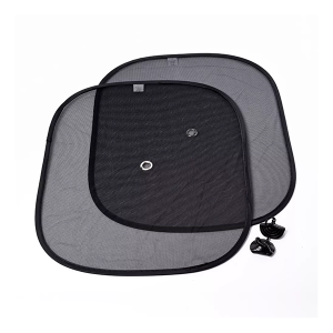 Cortina Parasol de Tela para Auto – 2 Piezas Negro Universal