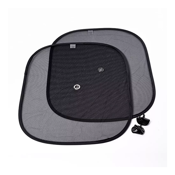 Cortina Parasol de Tela para Auto – 2 Piezas Negro Universal