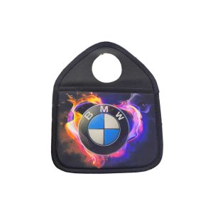 Bolsa Porta Objeto/Basura Para Palanca de Cambio Con Logo BMW Y Fondo