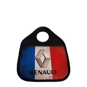 Bolsa Porta Objeto/Basura Para Palanca de Cambio Con Logo Renault Bandera