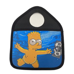 Bolsa Porta Objeto/Basura Para Palanca de Cambio Con Bart Los Simpsons