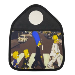 Bolsa Porta Objeto/Basura Para Palanca de Cambio Con Los Simpsons The Beatles