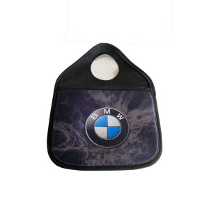 Bolsa Porta Objeto/Basura Para Palanca de Cambio Con logo BMW humo