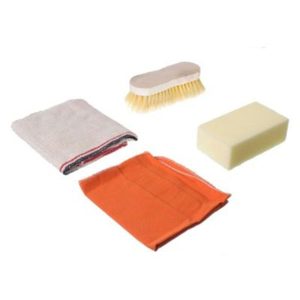 Kit De Lavado - Franela + Cepillo + Esponja + Rejilla