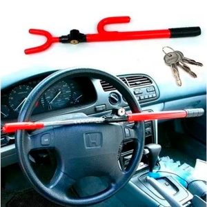 40. Traba Antirrobo Volante a Volante Reforzado Universal 2 Traba de seguridad para volante reforzada, ajustable y universal