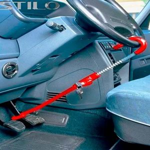 41. Traba Antirrobo Pedal a Volante Reforzada Universal con Llaves 2 Traba antirrobo pedal a volante reforzada con dos llaves, universal para autos y camionetas