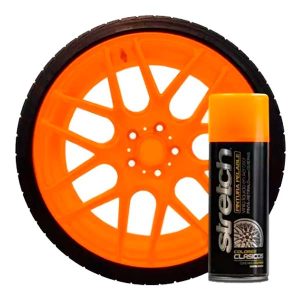 49. Pintura Aerosol Stretch Fluo NARANJA Pintura aerosol fluo Stretch en colores vibrantes: naranja, amarillo, verde y rojo