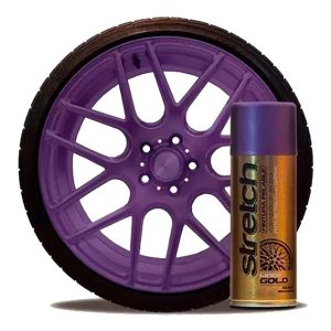 51. Pintura Aerosol Stretch Perlado violeta Pintura aerosol Stretch perlado en colores vibrantes con acabado satinado: azul, blanco, rojo, verde, violeta y amarillo