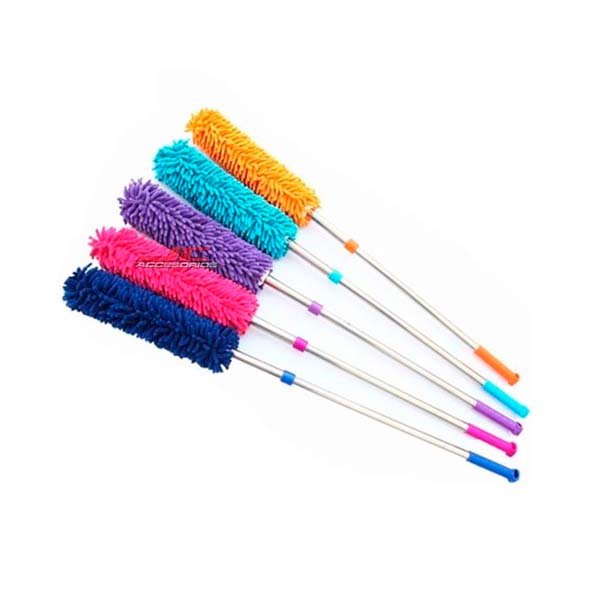 plumero extensible LAFFITTE 56 a 95 cm con mango antideslizante y microfibra 360° para limpieza automotor