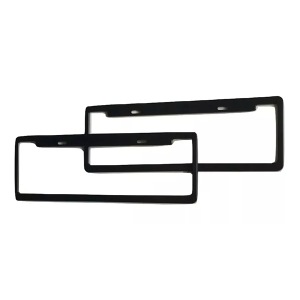 Juego Porta Patente Nueva Mercosur – Plástico Negro (2 Piezas)