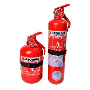 Matafuegos de 1kg para auto con soporte, apto VTV – formato largo o corto