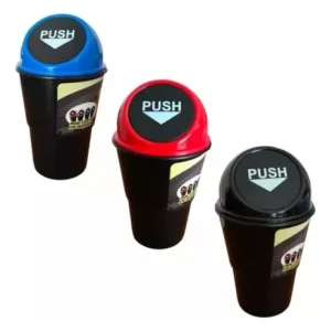 Mini Tacho de Basura con Tapa para Auto
