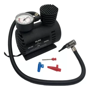 Compresor de aire portátil plástico 12V para auto, presión máxima 250 PSI