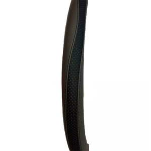 Cubre Volante Cuerina Negro y Gris Curvs 38cm