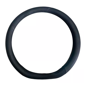 Cubre Volante Cuerina Negro Base Plana 38cm