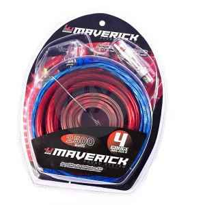 Kit De Cables Maverick 4 Gauge Para Potencia Hasta 2500W