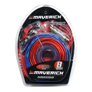 Kit De Cables Maverick 8 Gauge Para Potencia Hasta 1500W