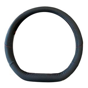 Cubre Volante Cuerina Base Plana Negro 36cm
