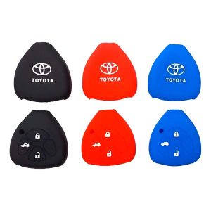 Funda De Llave De Silicona Toyota 3 Botones Corolla / Hilux / SW4 / RAV4 / Etios COLORES