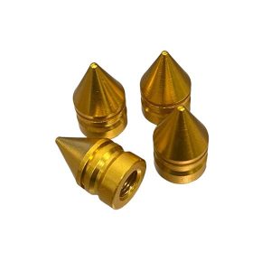 58. Tapa De Válvula Tipo Bala x4 – Varios Colores dorado Tapas de válvula tipo bala para auto o moto, set x4, varios colores