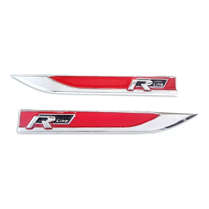 Insignia R Line Metal - Emblema Volkswagen Modelo R Line X 2