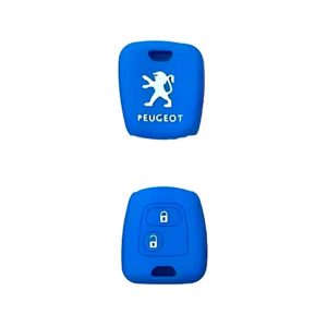 Funda De Llave De Silicona Peugeot 206 / 207 / 307 / Partner / Hoggar azul
