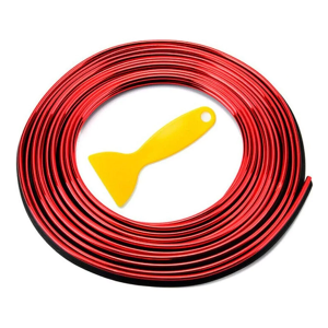 Moldura Decorativa Interior 5M | Universal rojo
