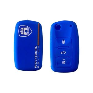 Funda De Llave VW Wolfsburg Edition – Bora : Vento : Fox : Gol – Silicona azul