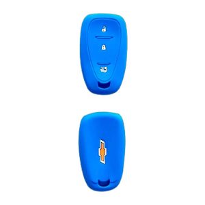 Funda De Llave Chevrolet Tracker / Cruze – Presencia – Silicona 3 Botones azul