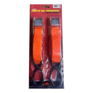 Pack de 2 cintas de amarre económicas con cierre rápido de 2,2 cm x 2 m y capacidad de 120 kg