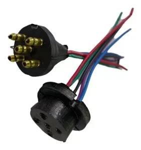 Juego Conector De Tráiler De Goma 5 Vías Universal
