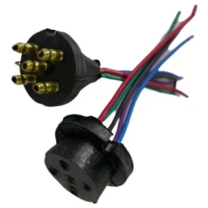 Juego Conector De Tráiler De Goma 5 Vías Universal