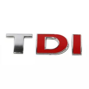 Insignia VW TDI Metálica - Emblema de Acero Inoxidable
