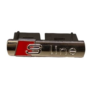 Insignia Emblema Audi S Line para Parrilla - Plástico de Alta Calidad