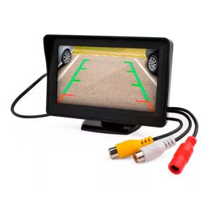 Monitor Guardtex 4.3" con Pie – Doble Entrada de Video RCA y Cambio Automático