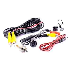 Cámara de retroceso KUBE KCAM-021 con opción de instalación atornillada o embutida, compatible con pantallas y GPS