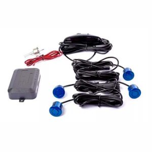 37. kit sensor de estacionamiento con display LED y sonido marca KUBE para autos y camionetas AZUL kit sensor de estacionamiento con display LED y sonido marca KUBE para autos y camionetas AZUL