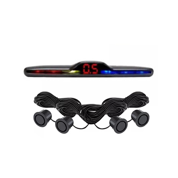 Kit de Sensores de Estacionamiento Slim con Display Media Luna negro mate