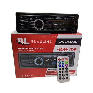 Estéreo Frente Desmontable Blauline - Bluetooth, Radio FM-AM, USB, SD, Ecualizador