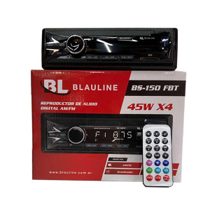 Estéreo Frente Fijo Blauline - Bluetooth, Radio AM/FM, USB/SD, Ecualizador