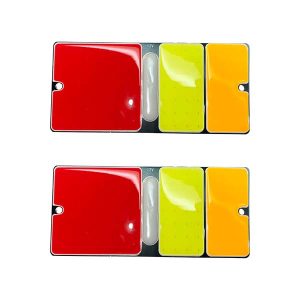 Juego de faros traseros LED COB extra chatos 12V con giro, posición, stop y marcha atrás – kit x2