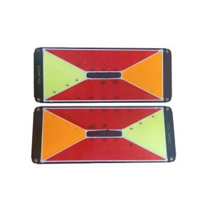 Juego de faros traseros LED extrachatos sumergibles para tráiler con giro, posición, stop y marcha atrás – 12V