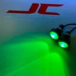 64. Ojo De Águila LED 23 mm Con Lupa – Luz verde Ojo de Águila LED 23 mm con lupa para auto, moto o camioneta – Disponible en 6 colores