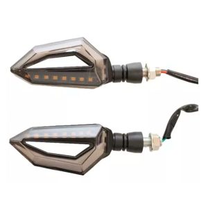 Faro De Giro Moto Universal Secuencial Ámbar